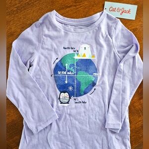 NWT Cat & Jack Purple Kids Shirt